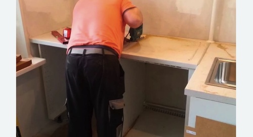 Сборка кухонного гарнитура. Девяткино